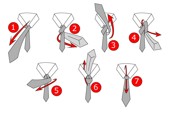 how to tie a tie step by step for school