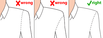 shirt shoulder cutting