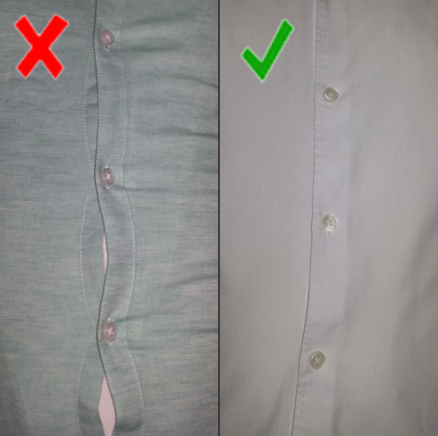 how to cut a shirt that is too big