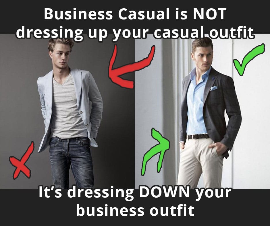 business casual mean jeans