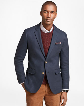 Guys Who Want to Look Sharp in Casual Clothes: 10 Tips (2021)  Brooks Brothers Milano Fit Blazer