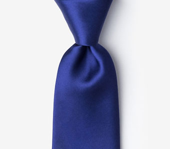 solid royal blue tie