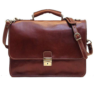 Cenzo Brown leather Business Bag