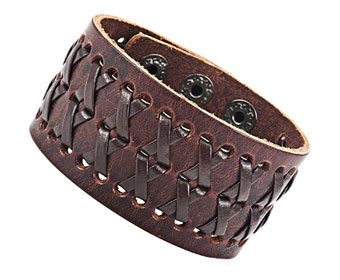 Brown Leather Cuff bracelet
