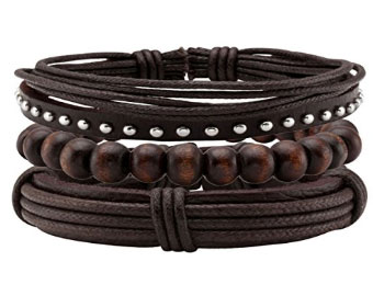 Braided Leather Bracelets pack