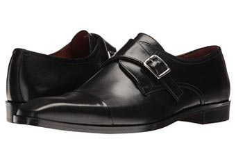 black single monkstrap shoes