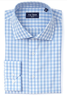 The Tie Bar Blue Classic Gingham