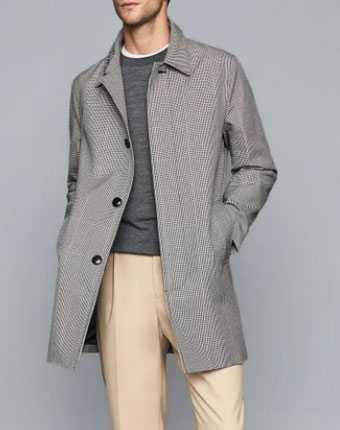 Reiss grey trench coat
