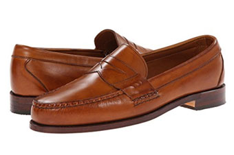 Cognac penny loafers