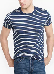 J.Crew Striped Pocket T-shirt