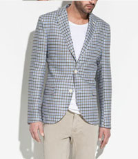 patterned blazer