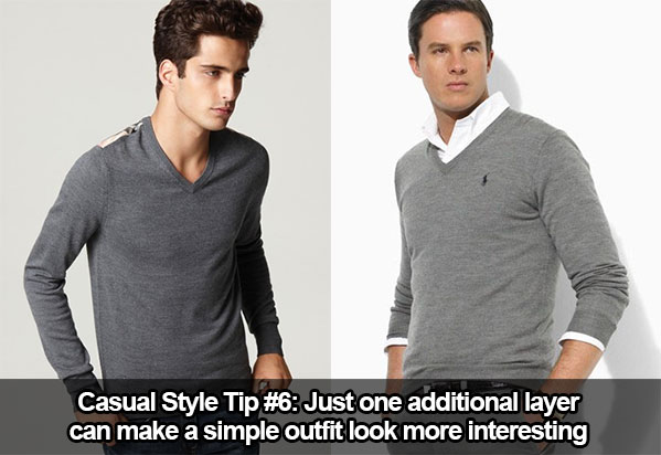 Casual Style Tip #6: Just One Additional Layer Can Improve a Dull Outfit