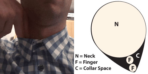 dress shirt collar too tight