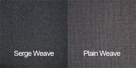 Difference between serge and plain weave