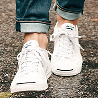 White summer sneakers
