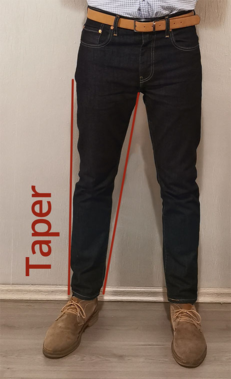 Tapered leg example