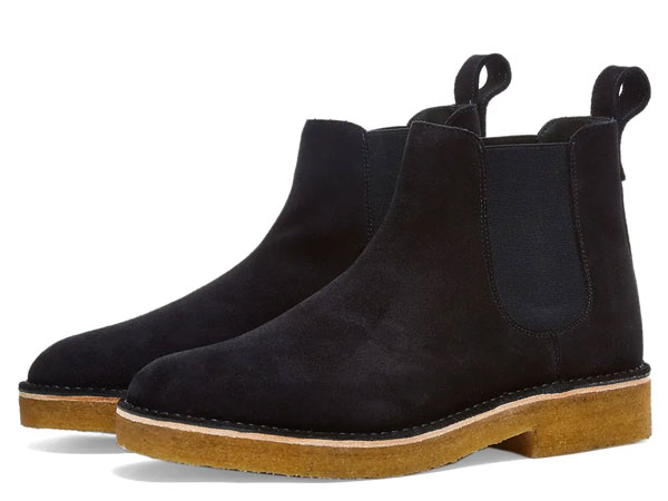 Clarks Desert Chelsea Boots Navy