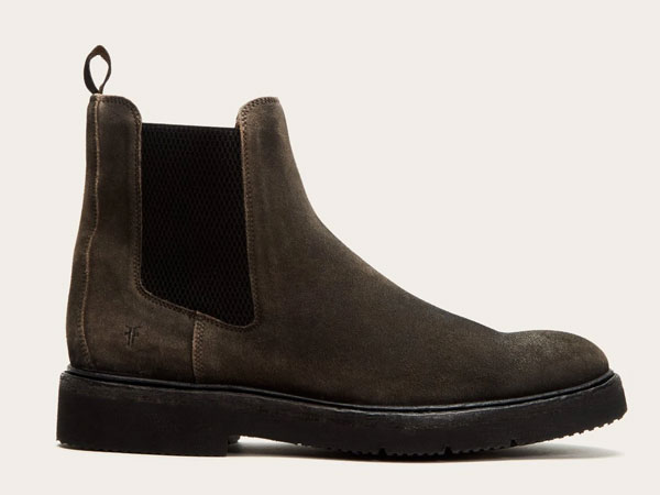 Frye Bowery Light Faded Black Chelsea Boots