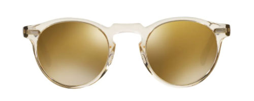 Mirrored round sunglasses
