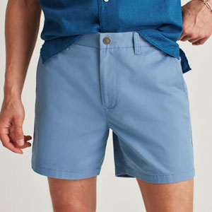 Blue chino shorts