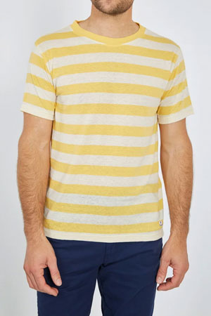 Yellow striped T-shirt