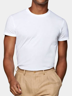 White T-shirt from Suit Supply