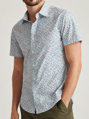 Floral short-sleeve shirt