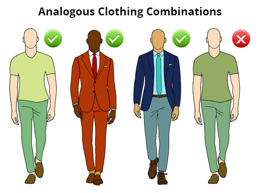 analogous color scheme clothing