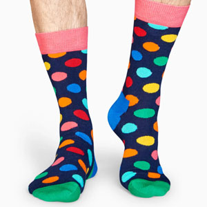 funky dotted socks