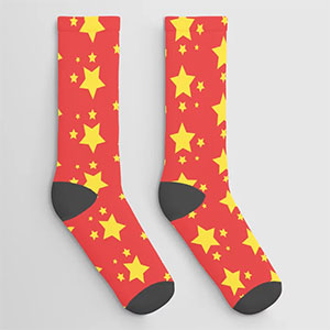 funky star socks