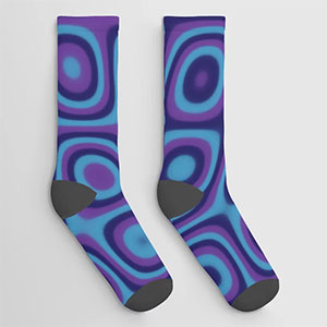 Funky psychedelic socks