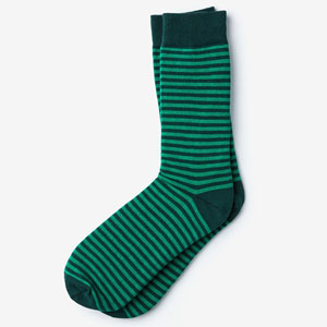 green striped dress socks
