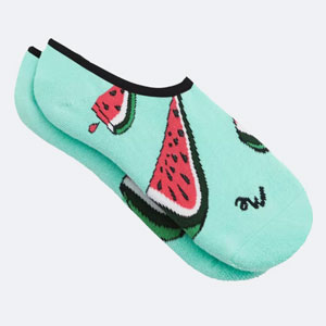 watermelon no-show socks
