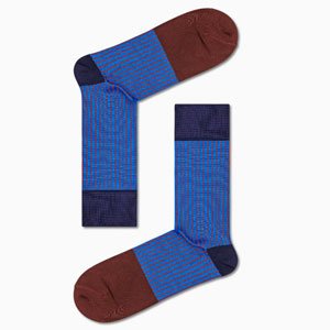 red blue ribbed socks