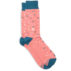 pink patterned socks