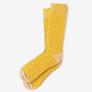 yellow dotted socks