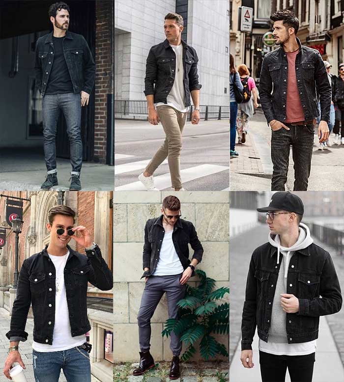 black denim jacket outfit ideas