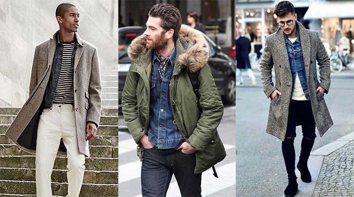 denim jacket with coat outfit ideas
