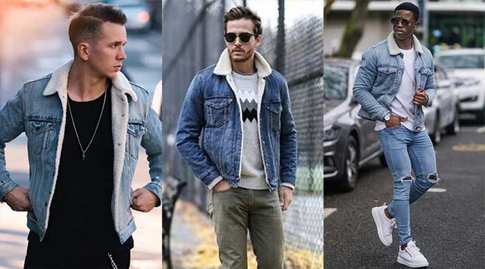 Denim jacket outfits outlet guys