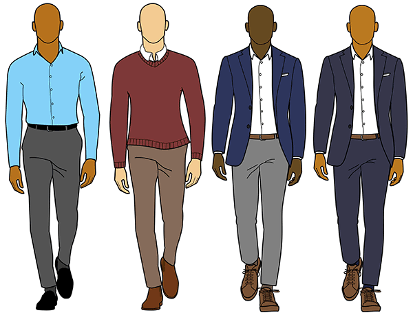 Examples of business casual attire
